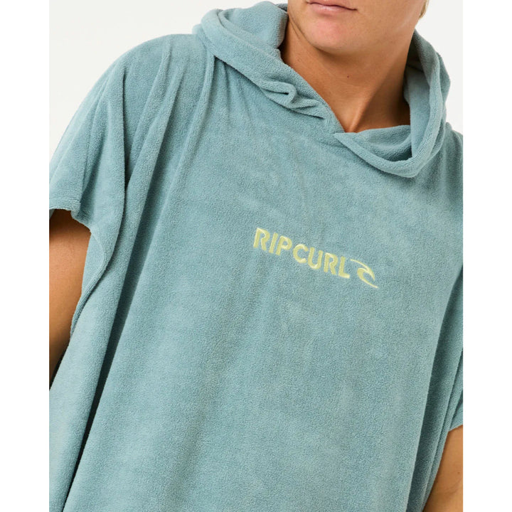 RIP CURL BRAND HOODED TOWEL BLUE LAGOON
