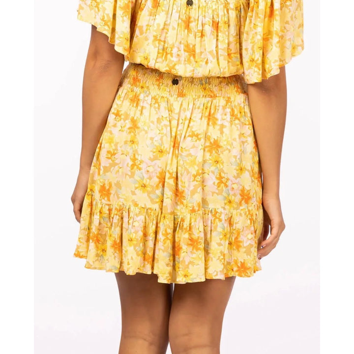 RIP CURL SUMMER RAIN MINI SKIRT STRAW