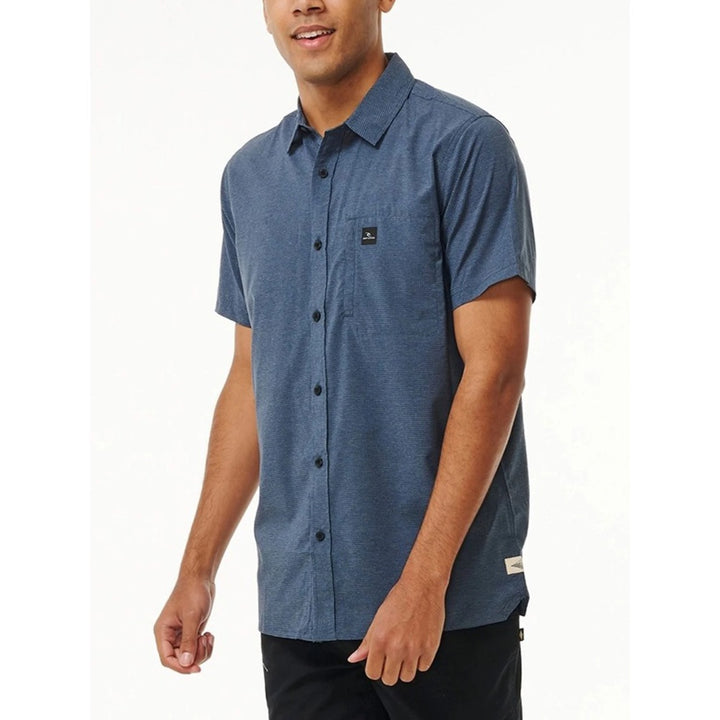 RIP CURLVAPORCOOL S/S SHIRT DARK NAVY