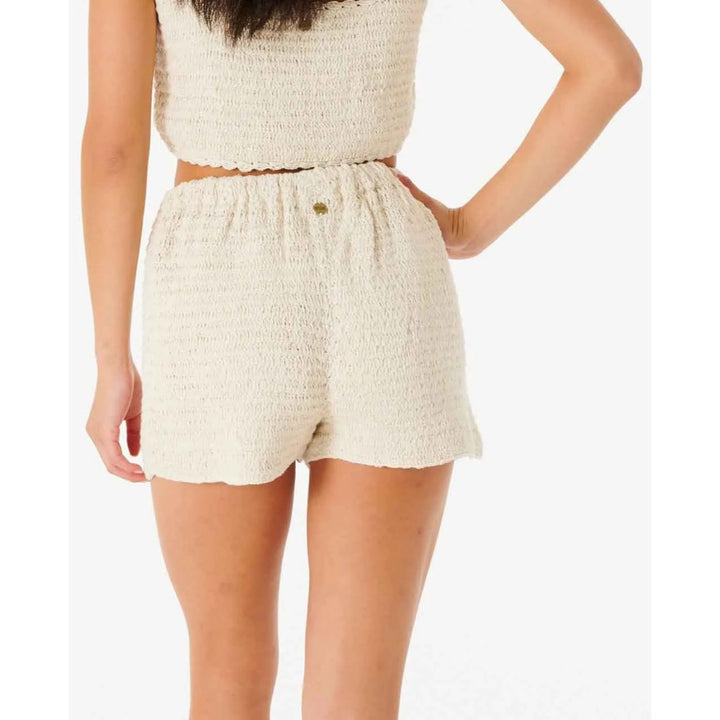 RIP CURL OCEANS TOGETHER CROCHET SHORT OFF WHITE