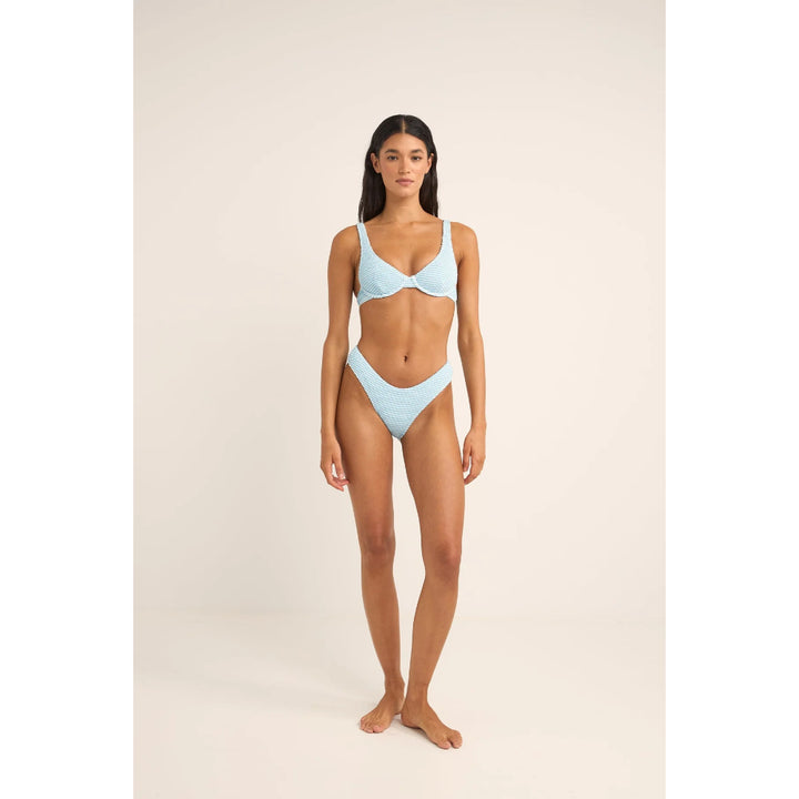 RHYTHM COVE STRIPE UNDERWIRE TOP BLUE