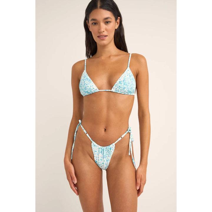 RHYTHM SERENITY FLORAL SLIDE TRI TOP BLUE