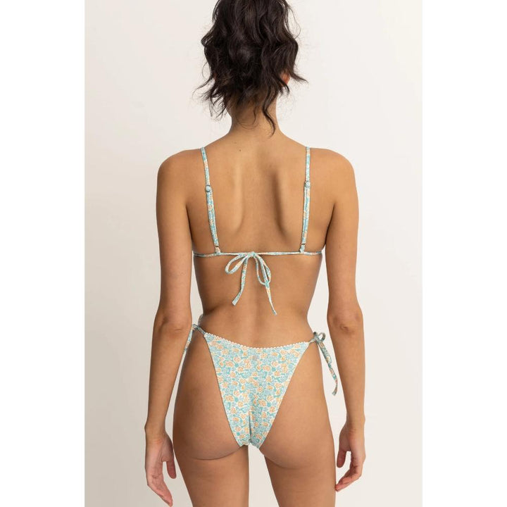 RHYTHM SUNBURST FLORAL SLIDE TRI TOP BLUE