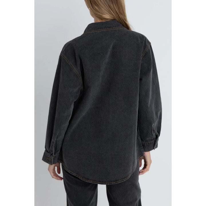 RHYTHM OVERSIZED DENIM SHACKET GREY