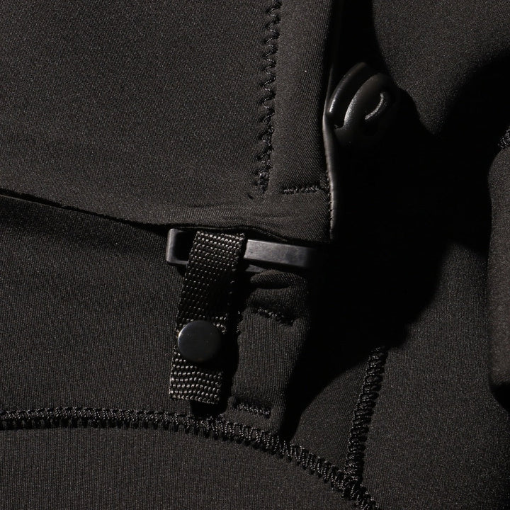 VISSLA 7 SEAS 4/3 HOODED CHEST ZIP BLACK