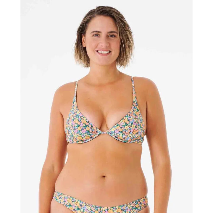 RIP CURL AFTERGLOW FLORAL D-DD BRA TOP MULTICO