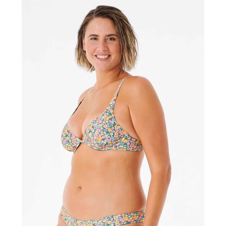 RIP CURL AFTERGLOW FLORAL D-DD BRA TOP MULTICO