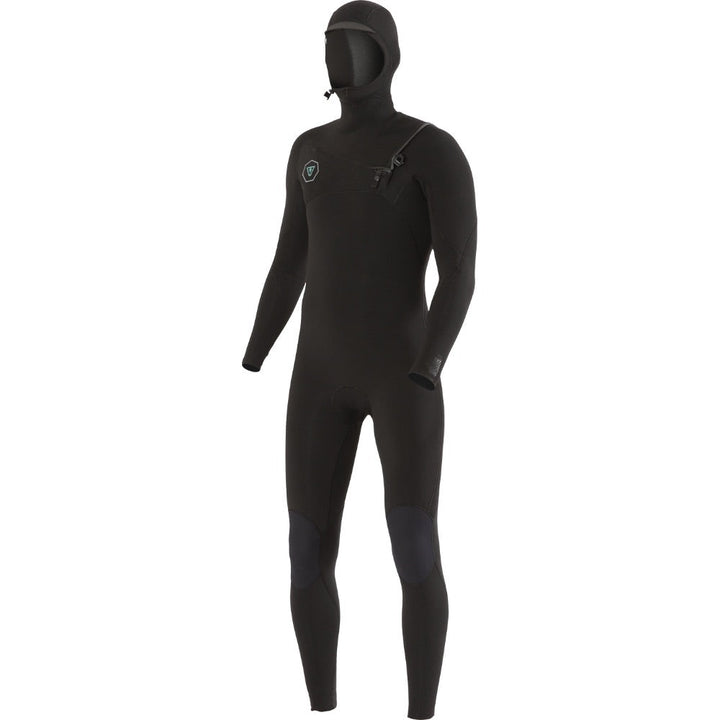 VISSLA 7 SEAS 4/3 HOODED CHEST ZIP BLACK