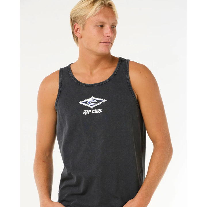 RIP CURL RAW ENERGY SLOTH TANK BLACK