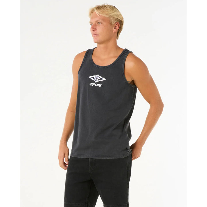 RIP CURL RAW ENERGY SLOTH TANK BLACK