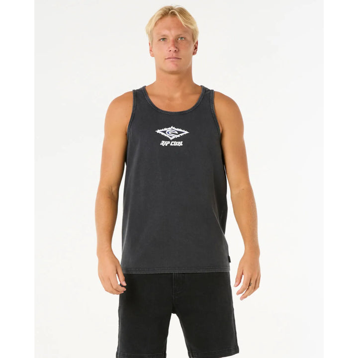 RIP CURL RAW ENERGY SLOTH TANK BLACK