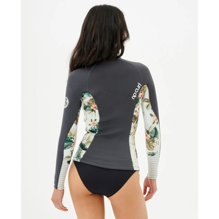RIP CURL WMS DAWN PATROL 2MM FULL ZIP CHARCOAL