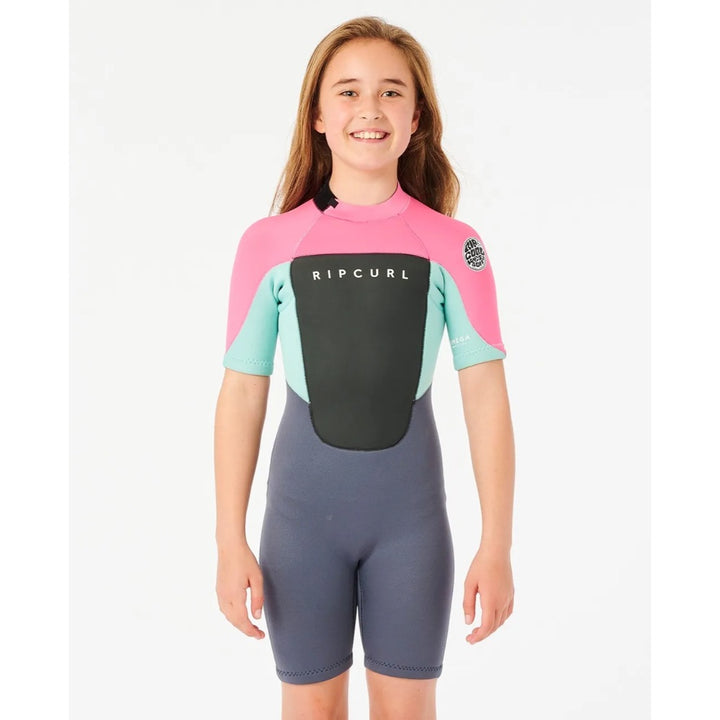 RIP CURL JUNIOR OMEGA 2MM BACK ZIP PINK