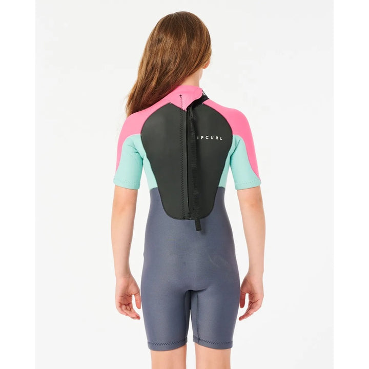 RIP CURL JUNIOR OMEGA 2MM BACK ZIP PINK