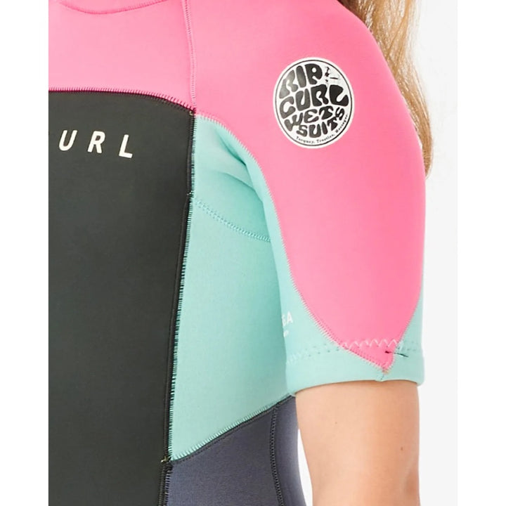 RIP CURL JUNIOR OMEGA 2MM BACK ZIP PINK