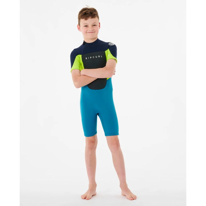 RIP CURL JUNIOR OMEGA 2MM BACK ZIP NAVY