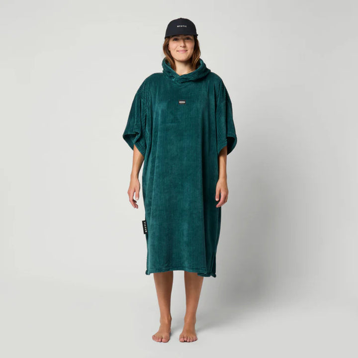 MYSTIC CORDUROY PONCHO TEAL