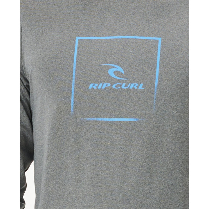 RIP CURL CORP ICON L/S RASH GUARD GREY MARLE