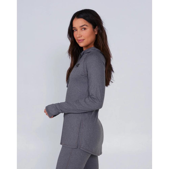 SALTY CREW THRILL SEEKERS HOODED SUNSHIRT CHARCOAL