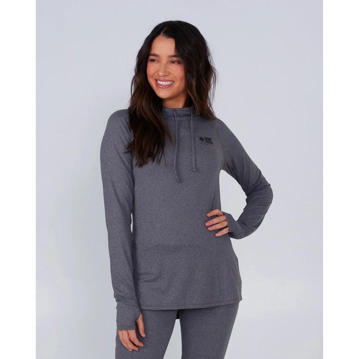 SALTY CREW THRILL SEEKERS HOODED SUNSHIRT CHARCOAL