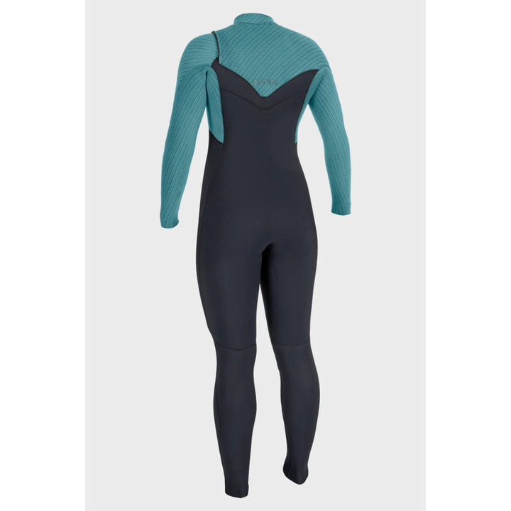 O'NEILL WMS BLUEPRINT 3/2+ CHEST ZIP BLACK/BRISTOL