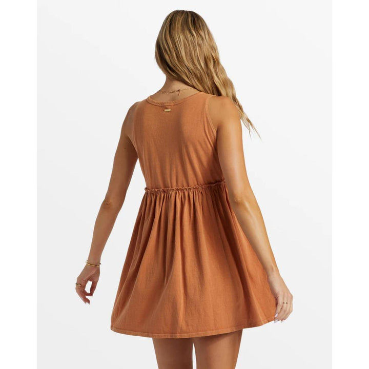 BILLABONG SEASIDE TANK MINI DRESS TOFFEE