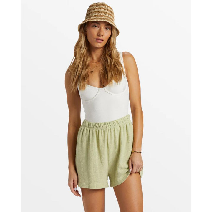 BILLABONG HARBOR ELASTIC WAIST SHORTS LIGHT AVOCADO