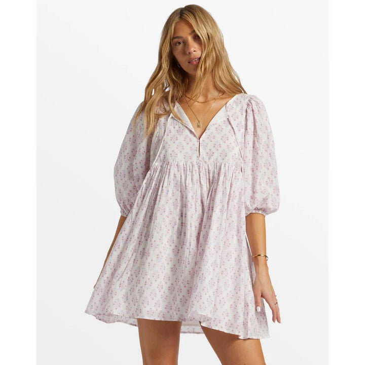 BILLABONG AMBERS BABYDOLL DRESS TULIP