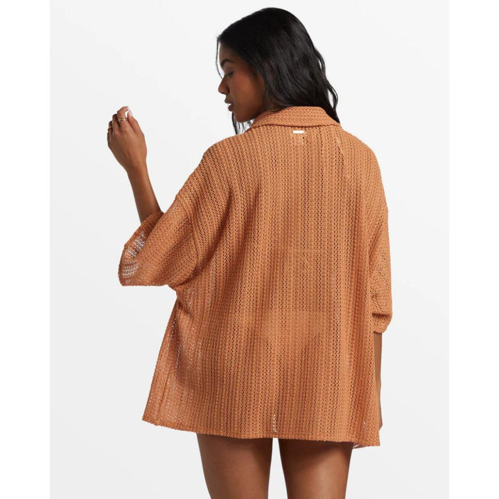 BILLABONG LARGO OVERSHIRT COVER UP TOFFEE