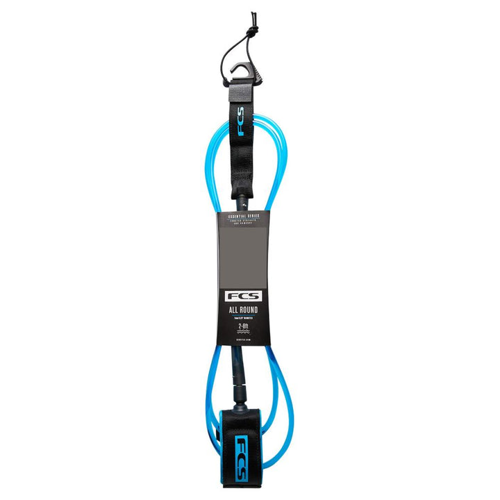 FCS ALL ROUND ESSENTIAL LEASH 8' BLUE