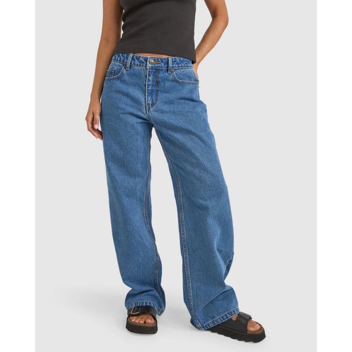 RHYTHM LULA LOW RISE JEANS SEA BLUE