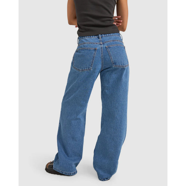 RHYTHM LULA LOW RISE JEANS SEA BLUE