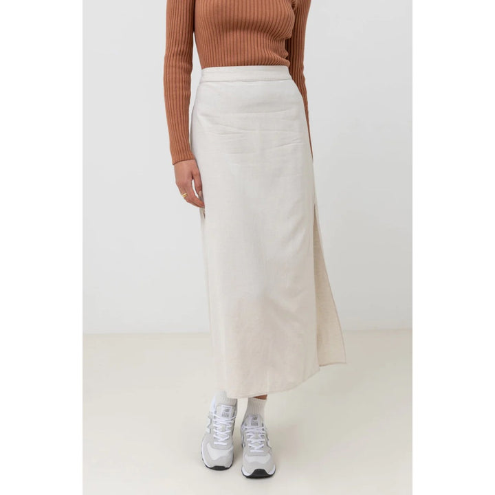 RHYTHM CLASSIC MIDI SKIRT OAT