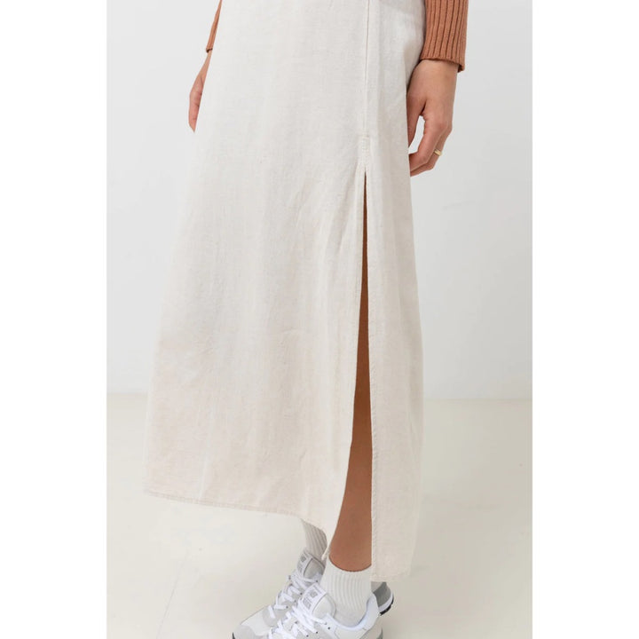 RHYTHM CLASSIC MIDI SKIRT OAT