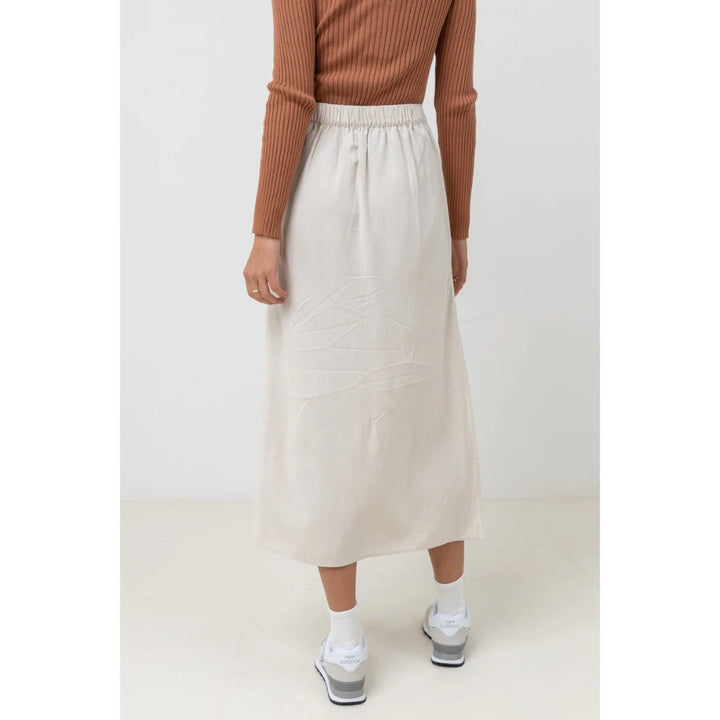 RHYTHM CLASSIC MIDI SKIRT OAT