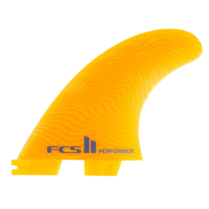 FCS II PERFORMER TRI FIN SET MANGO MEDIUM