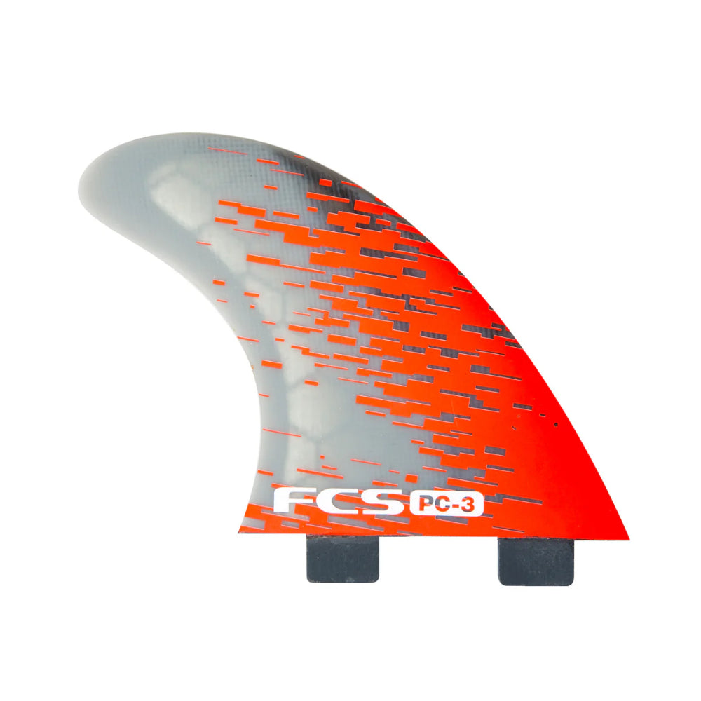 FCS PC TRI FIN SET SMALL RED SMOKE