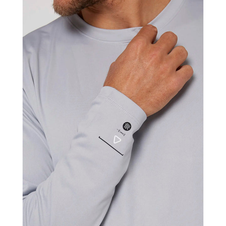 FOLLOW WATER TEE L/S LIGHT GREY