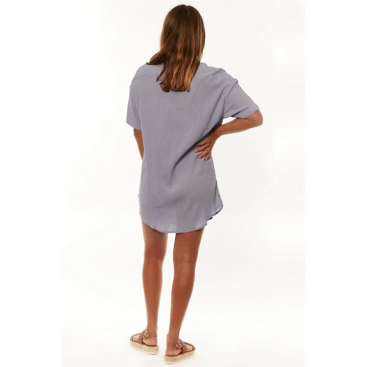 SISSTR WAHINE DRESS DUSTY IRIS