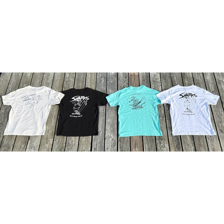 SHARKS SURF TEE CELADON