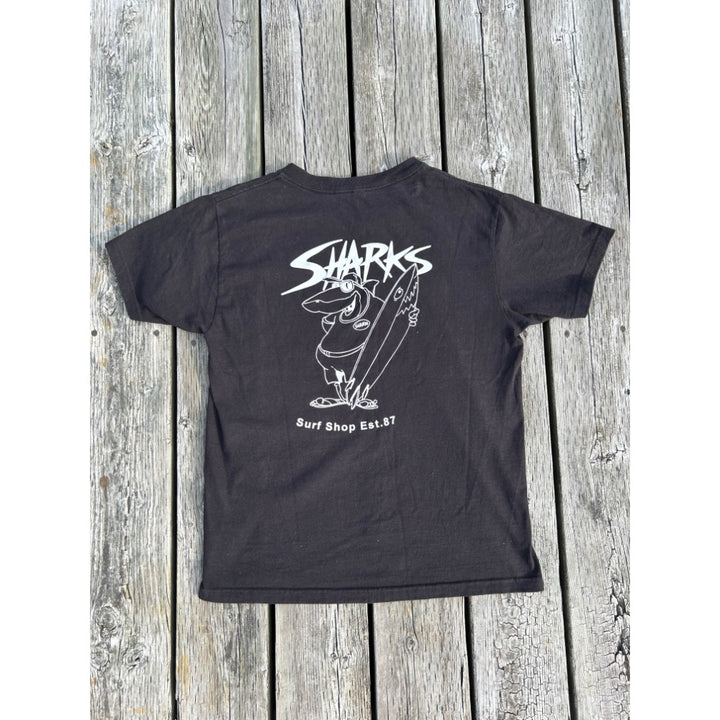 SHARKS LOGO TEE BLACK