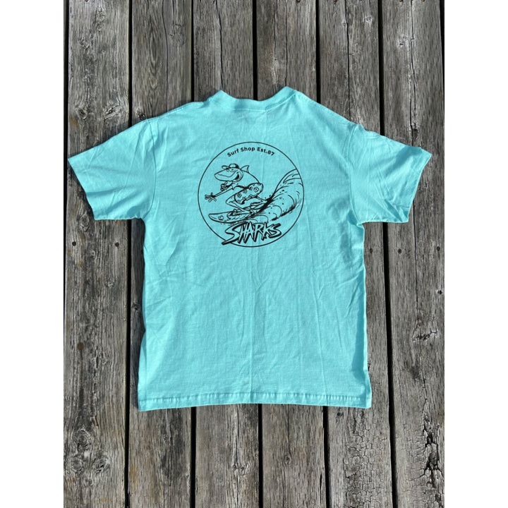 SHARKS SURF TEE CELADON