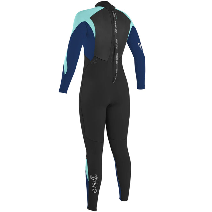 O'NEILL WMS EPIC 3/2 BACK ZIP BLACK/NAVY/SEAGLASS