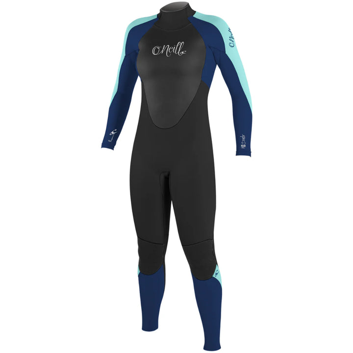O'NEILL WMS EPIC 3/2 BACK ZIP BLACK/NAVY/SEAGLASS