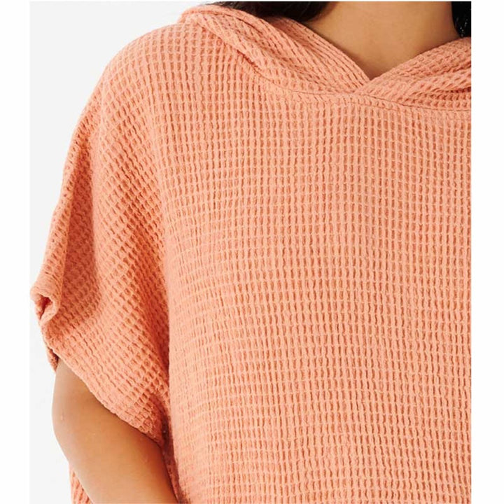 RIP CURL WOMEN'S STONEWASH HOODED TOWEL CORAL