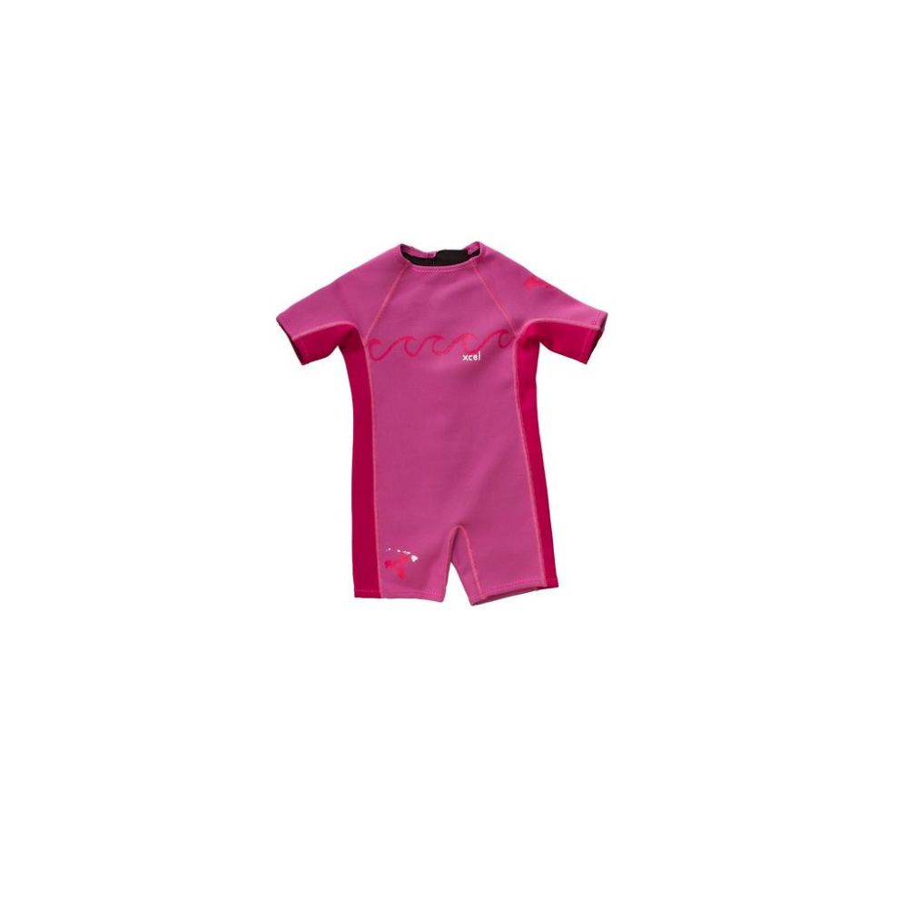 XCEL TODDLER 1MM BACK ZIP PINK