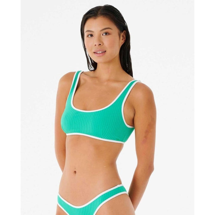 RIP CURL PREMIUM SURF B-C BRALETTE TOP GREEN