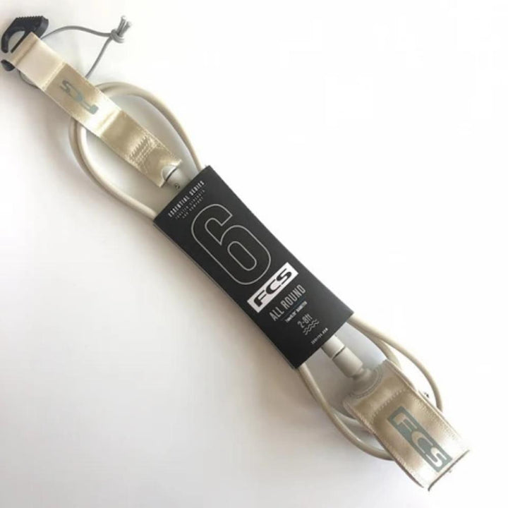 FCS ALL ROUND ESSENTIAL LEASH 7' WARM GREY