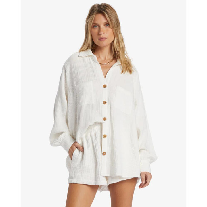 BILLABONG SWELL WOVEN SHIRT SALT CRYSTAL