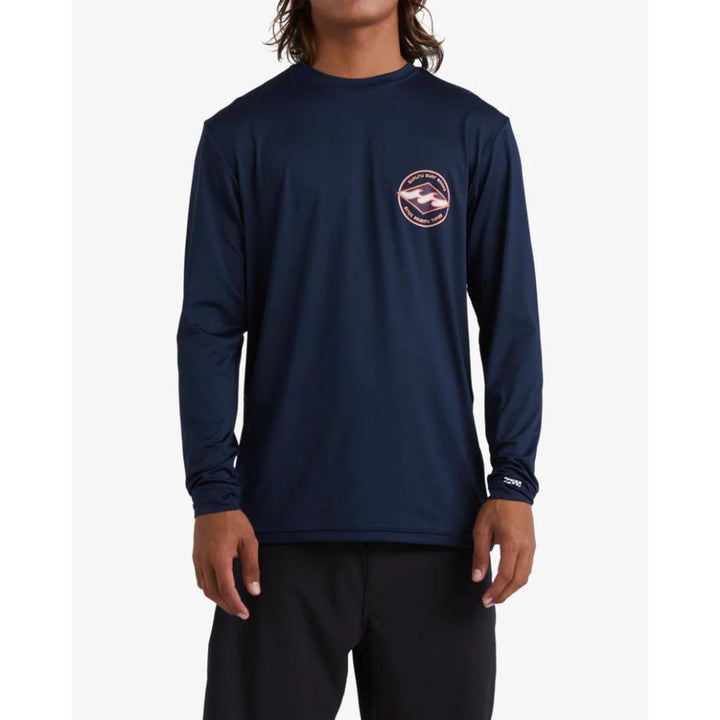 BILLABONG ROTOR DIAMOND L/S SURF TEE NAVY